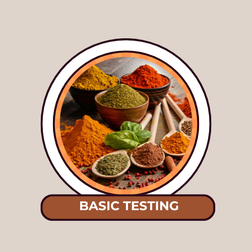 Orange and Blue Illustrative Circle Food Logo (38) Basic Testing - Image 1